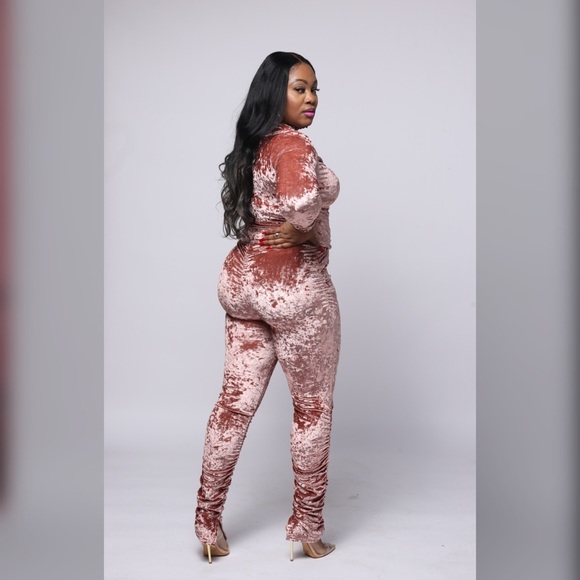 Mauve 2 piece tracksuit - Picture 2 of 4